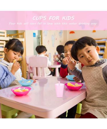 EXCEART 4PC Candy Color Sippy Cups with Built-in Straw for Children - Toddler Drinking Cups - Milk Cups - Water Container - Buy Online on GoSupps.com