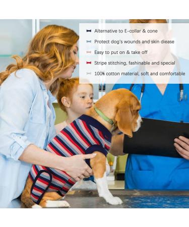 Kuoser Dog Surgery Recovery Shirt | Protective Vest for Dogs & Cats | Prevent Licking & Aid Wound Healing - Buy Online on GoSupps.com