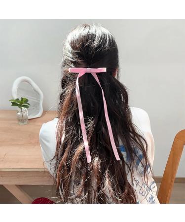 Fhioevt 10-Piece Silk Satin Hair Loop Clips for Women - Stylish Hairpins in 5 Colors for Elegant Hair Decoration - Buy Online on GoSupps.com