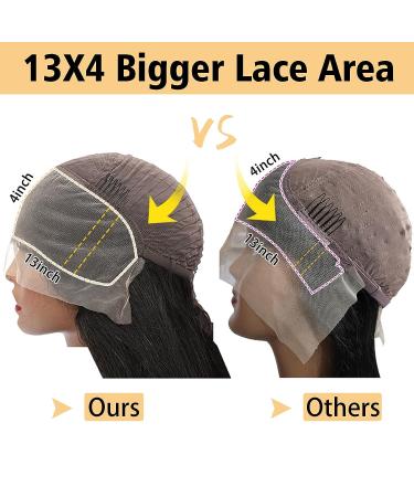 24 Inch Brazilian Virgin Loose Wave Lace Front Wig | Pre Plucked 13x4 HD Lace Frontal Wig for Black Women - 180% Density - Buy Online on GoSupps.com