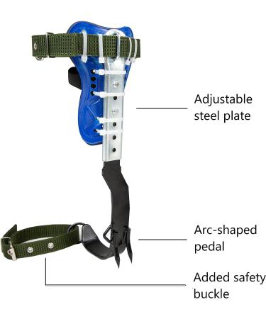 Medduw Upgraded Tree Climbing Spikes 2 Pack with Harness Belt and Non-Slip Pedal - Stainless Steel Tree Climbing Tool for Fruit Picking and Outdoor Sports - Buy Online on GoSupps.com