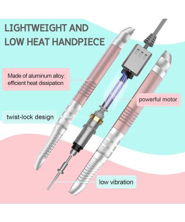 Delanie Nail Miller 35000 RPM - 6-in-1 Quiet Electric Nail File for Gel & Acrylic Nails | Manicure & Pedicure Set - Rosa Rosagold - Buy Online on GoSupps.com