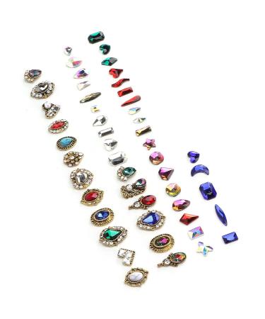 24 Grids Nail Art Rhinestones - Jewelry Style Nail Decoration Accessories for Women | DIY Craft Manicure Tips - International Shipping Available - Buy Online on GoSupps.com