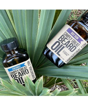 Simply Great Beard Oil - Coconut Scented Vegan & Cruelty-Free Beard Conditioner | 3 Oz Easy Applicator | America's Favorite Beard Care by Simply Great Oil - Buy Online on GoSupps.com