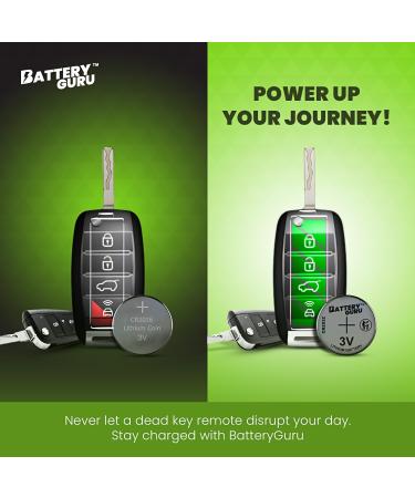 Key Fob Battery Replacement for Audi A3/S3 (2006-2023) | CR2032 3V | Pack of 2 | BatteryGuru - Buy Online on GoSupps.com