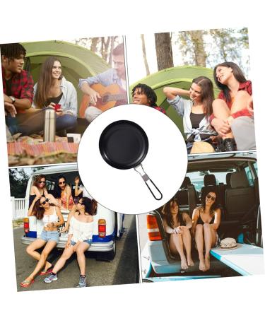 Zerodeko 9 Inch Fry Pan 2pcs 9 Frying Pan Iron Water Cup Metal 9 Inch Skillet 43.5X24X4.9CMx2pcs Blackx2pcs - Buy Online on GoSupps.com