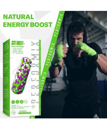 PERFORMIX SST Multi+ 120 Ct - Natural Energy Boost Multivitamin with Caffeine, Biotin, Folic Acid, Vitamin D, C, A, B1, E - Timed Release for Men and Women - Buy Online on GoSupps.com