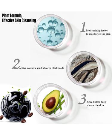 Volcanic Mud Handmade Soap - Natural Face Scrub & Black Soap Bar for Men & Women (2Pcs x 60g) - International Shipping Available - Buy Online on GoSupps.com