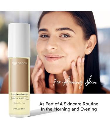 Bean Essence Face Repair Serum - Hydrating Snail Mucin for Glowing Skin | Korean Skincare 1.69 fl. oz - Buy Online on GoSupps.com