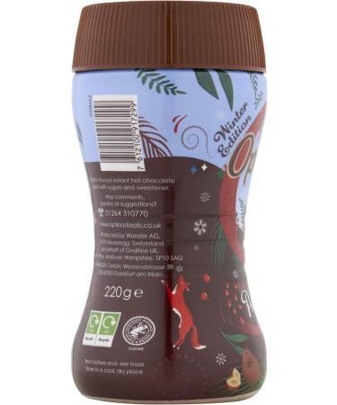 Options Hot Chocolate Winter Edition - Belgian Chocolate & Praline Flavour - Limited Edition Christmas Treat - 220g Jar - Buy Online on GoSupps.com