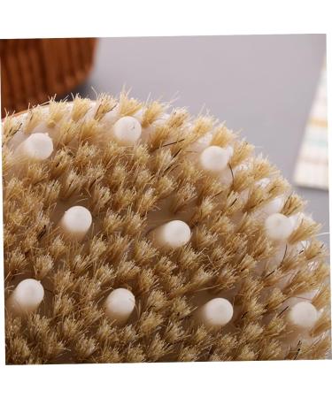 Bath Brush Round Head Massage Body Brush Back Scrubber (11x11cm) - Buy Online on GoSupps.com