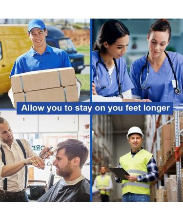 Orthopedic Insoles for Work Shoes - Medium Arch Support Gel Inserts for Men & Women | Plantar Fasciitis Relief (EU35-39) - Buy Online on GoSupps.com