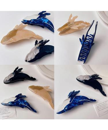 Animal Hair Claw Clip Hair Jaw Whale Shape Clip Headwear Hair Catch Barrettes Hairpin Clamps Hair Accessories For Women Animal Hair Claw Clip For Women Girls For Thick Hair Thin Hair Hair Accessories Blue - Buy Online on GoSupps.com