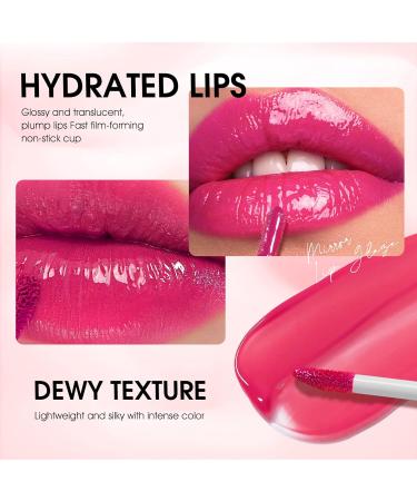 Shop Dulele 12Pcs Watery Liquid Lipstick Set - Moisturizing Highly Pigmented Longwear Rose Lip Tint with Gift Box | International Shipping - Buy Online on GoSupps.com