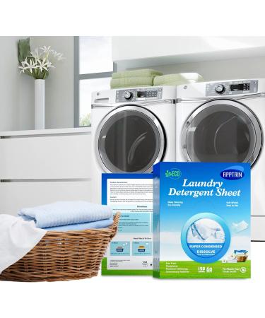 XNHAFW Laundry Detergent Sheets 120 Load Fresh Scent Travel Laundry Sheets Washing Sheets for Home Dorm Travel 60 Sheets - Buy Online on GoSupps.com