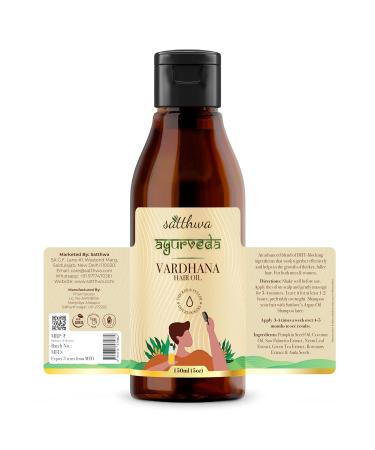 Satthwa Vardhana Hair Oil with Pumpkin Seed Oil & Saw Palmetto - Natural DHT Blockers for Hair Fall Control | Paraben Free - 150ml - Buy Online on GoSupps.com