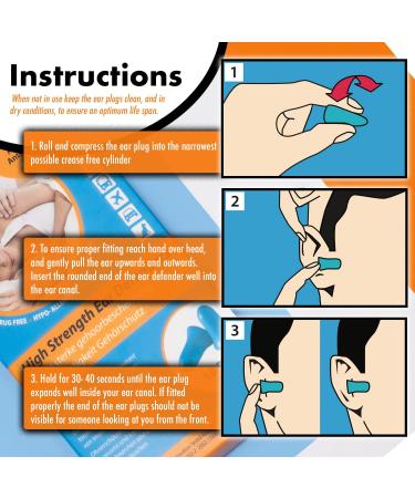 Acusnore Snore Stop Foam Ear Plugs - 10 Pairs | Instantly Reduce Snoring Noise | Best for Sleep & Peaceful Nights - Buy Online on GoSupps.com