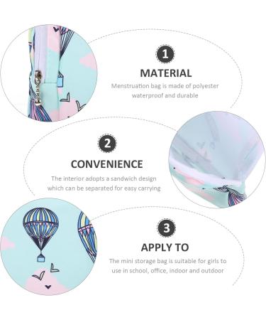 4-Part Portable Storage Bags for Women's Bandages & Breastfeeding Inserts - Zipper Menstrual Holder Set in Multiple Colors - Buy Online on GoSupps.com