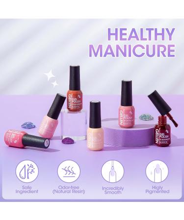 Gellen Gel Nail Polish Kit with UV Light, Nail Drill & 24 Colors Christmas Gel Polish - 72W Nail Dryer & Professional Nail Art Decorations - Manicure Tools for Home/Salon DIY Set - Buy Online on GoSupps.com