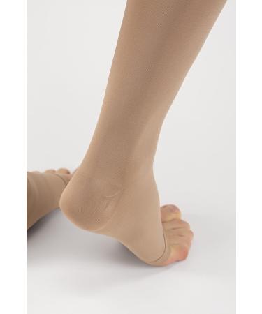 Relaxsan M2180A XL Beige Orthopedic Compression Stockings - Class 2 Microfiber Open Toe - Buy Online on GoSupps.com