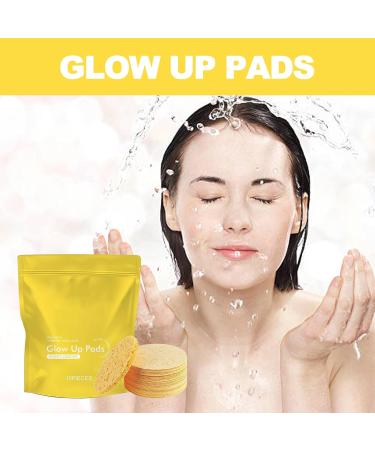 Turmeric Glow Cleansing Pads | Foaming Exfoliating Face Pads for Brighter Skin (4pcs) - Shop Internationally - Buy Online on GoSupps.com