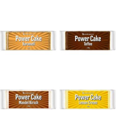 Foodtastic Power Cakes Mix Box (24 x 120g) | Handmade Oat Bars | Delicious Flapjack Energy Bars for a Juicy Snack | International Shipping Available - Buy Online on GoSupps.com