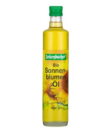 Seitenbacher organic sunflower oil I first pressing I cold pressed I native I extra virgin I (1x500 ml)