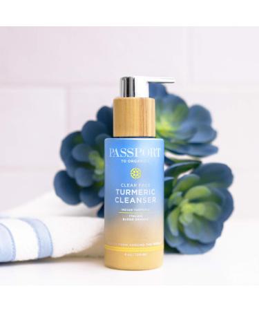 Clear Face Turmeric Cream Cleanser - Gentle Everyday Face Wash with Antioxidants & Moisturizing Ingredients | 4oz - Buy Online on GoSupps.com