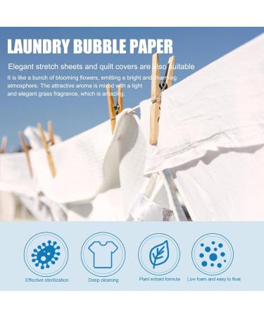 Laundry Detergent Sheets Natural Fresh Scent Washer Sheet Natural Laundry Strips Portable Efficient Laundry Detergent for Home Use Skoulazeo - Buy Online on GoSupps.com