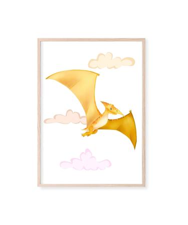 Dino Poster Set for Children's Rooms | Dinosaur Murals for Boys & Girls | Baby Room Decoration | A4 Size | Perfect for Baby Showers - Buy Online on GoSupps.com
