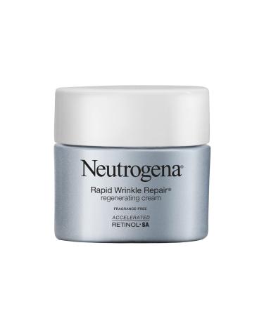Neutrogena Rapid Wrinkle Repair Retinol Cream, Anti-Wrinkle Face & Neck Cream with Hyaluronic Acid & Retinol, Fragrance-Free Moisturizer, 1.7 oz Fragrance Free