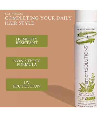 smartSOLUTIONS Flexible Holding Spray Plus 10oz | Non-Sticky | No Flakes | Quick Drying | 3-In-1 - Buy Online on GoSupps.com