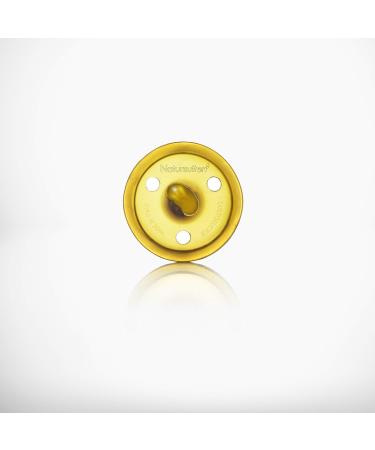Organic Pacifier for Baby - Round Shield Jaw-Friendly Orthodontic Size S (0-6 Months) - Natural Rubber International Shipping - Buy Online on GoSupps.com