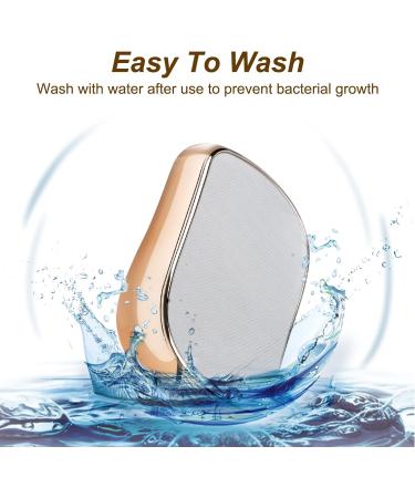 Painless Crystal Hair Eraser Stone - Hair Remover Exfoliator Tool (Gold) for Women & Men - Buy Online on GoSupps.com