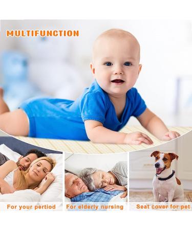 Incontinence Bed Pads Large 40x55inches Washable Pee Pads Women Bamboo Fiber Reusable Pet Pads Underpads Elderly 40x55 Inch (Pack of 1) - Buy Online on GoSupps.com