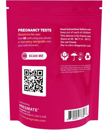 Pregmate 10 Pregnancy Midstream Test Kit (10 Count) - Fast & Accurate Results - Buy Online on GoSupps.com