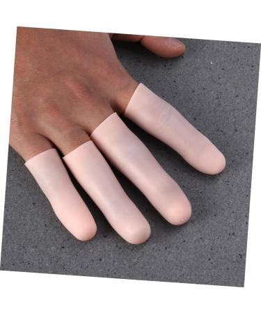 FRCOLOR 8 Pcs Gel Toe Caps & Finger Covers - Sanitary Pad Storage Bag & Bike Rack Finger Supplies - Thumb Beige Set - Buy Online on GoSupps.com