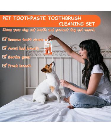 Dog Toothbrush & Toothpaste Set - Tartar Control & Dental Care for Dogs | Beef Flavor | Protect Your Dog's Teeth - Buy Online on GoSupps.com