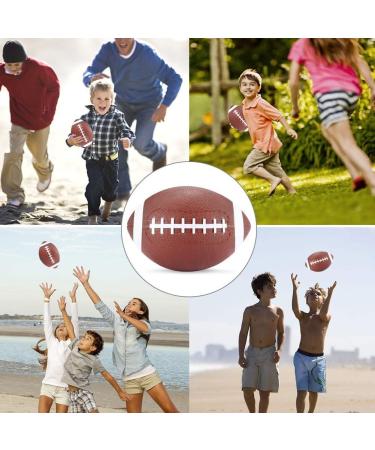 Stylife Mini Inflatable Football 7.5 Inch Playground Ball for Kids & Junior Outdoor Games - Brown - Buy Online on GoSupps.com
