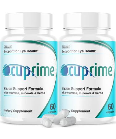 (2 Pack) Ocuprime for Eyes Supplement Vision Support Ocuprime Eye Care (120 Capsules)