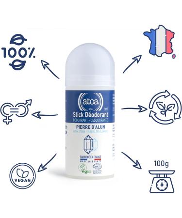  ATOA ATOA - 100g Alum Deodorant Stick COSMOS NATURAL certified - Buy Online on GoSupps.com