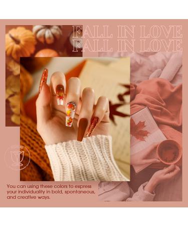 ROSALIND 6PCS Fall Nude Brown Gel Polish Set - White Black Neutral Colors | Gel Manicure Starter Kit for Nail Art Designs | 0.25 Fl Oz (Pack of 6) - Buy Online on GoSupps.com