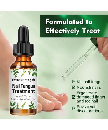 Fungal Nail Treatment 30ML - Extra Strong Nail Repair Solution for Toenails & Fingernails - Restores Healthy Nails - Protects Thick, Broken & Discolored Nails - Green-1 - Buy Online on GoSupps.com