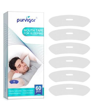 Mouth Tape for Sleeping 60Pcs Anti Snoring Mouth Tape Mouth Tape for Nose Breathing Sleep Strips for Less Mouth Breathing Mouth Strips Keep Mouth Closed While Sleeping