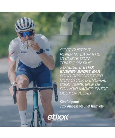 Etixx Energy Sport Bar - Raspberry Flavor 12 x 40g - Energy Bar for Rapid Carbohydrate Intake Ideal for Endurance Sports - Buy Online on GoSupps.com