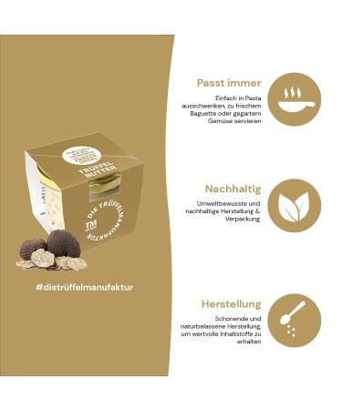 Truffle Factory Delicatessen Truffle Butter 15% Fresh Black Truffle - Gourmet White Truffle Butter 95g | Premium International Shipping - Buy Online on GoSupps.com