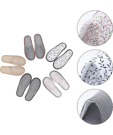 Holibanna Unisex Bathing Shoes - 5 Pairs Terry Liper Closed Slippers for Home & Hotels | Comfortable EVA Flip Flops - Buy Online on GoSupps.com