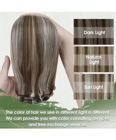 Buy Hetto Blonde Real Hair Extensions - Clip-In Remy Highlights #10/613 - 100g 45cm - Golden Brown & Blonde - Buy Online on GoSupps.com