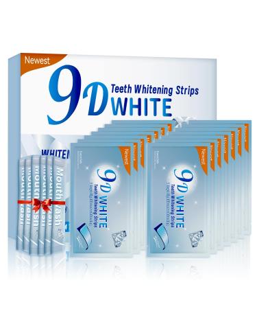 Teeth Whitening Strips - Somall 2024 Newest 9D Professional Dental Formula - Enamel Safe Whitening Without The Sensitivity - 14 Treatments with 28 Strips + mouthwash Given*14