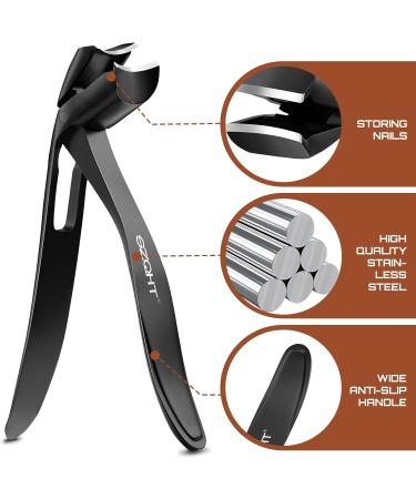 Stylish Nail & Toenail Clippers for Men - Upgrade Your Grooming Game with Catcher & Case - Buy Online on GoSupps.com